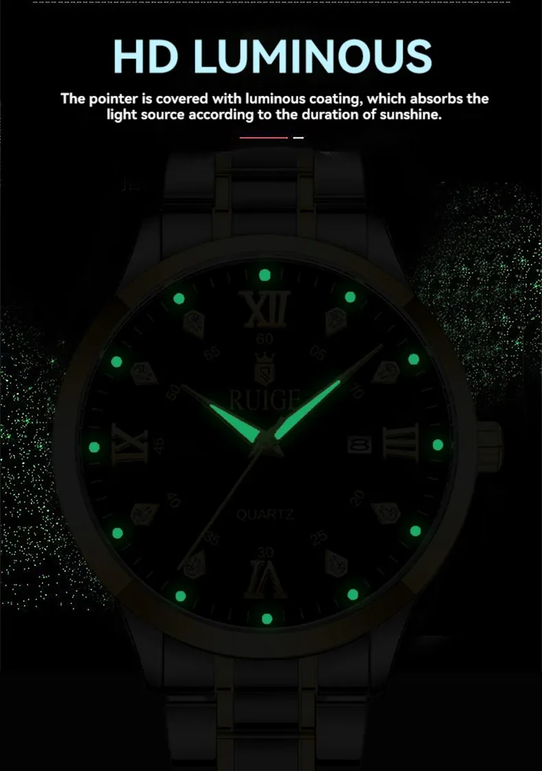 Montre RUIGE pour homme, vue de profil