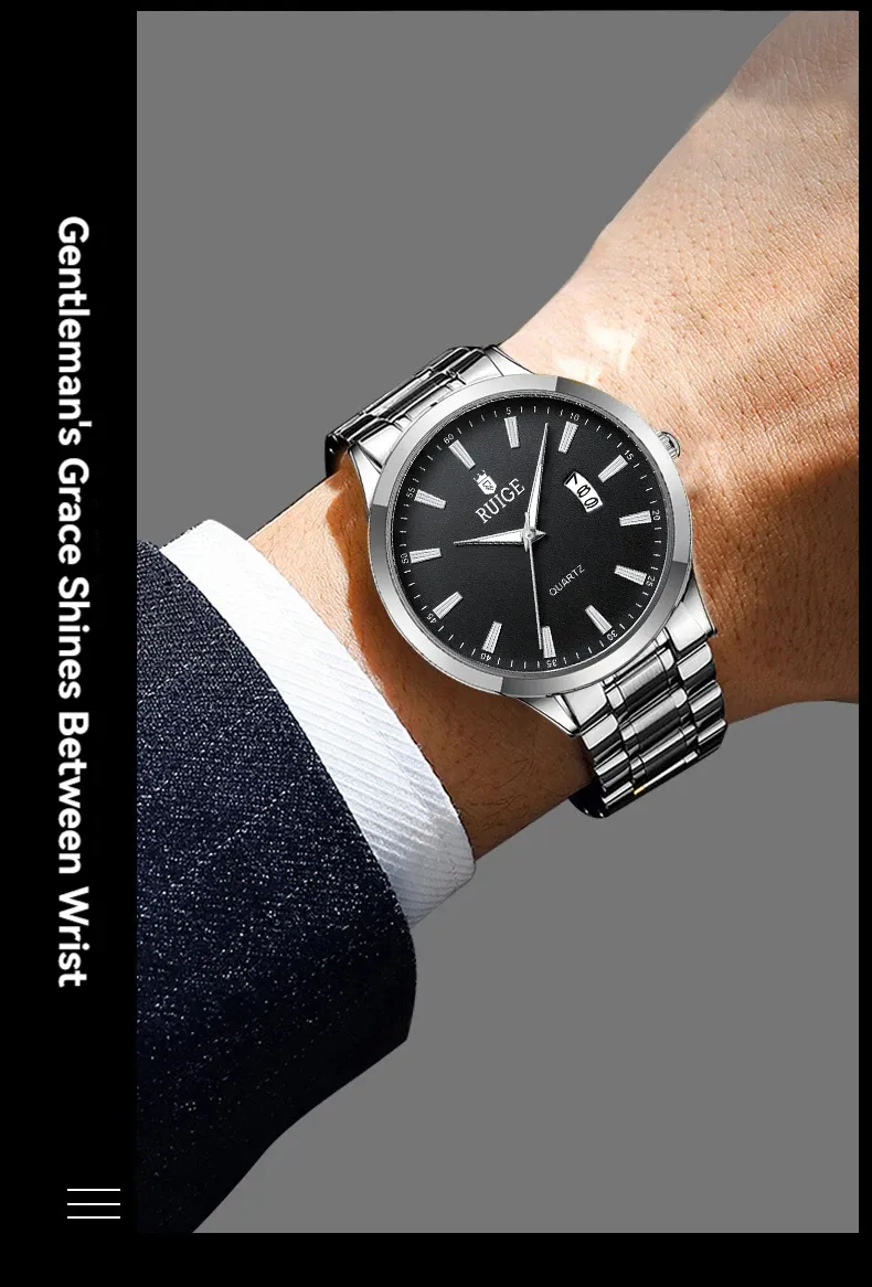 Montre RUIGE pour homme, détail final