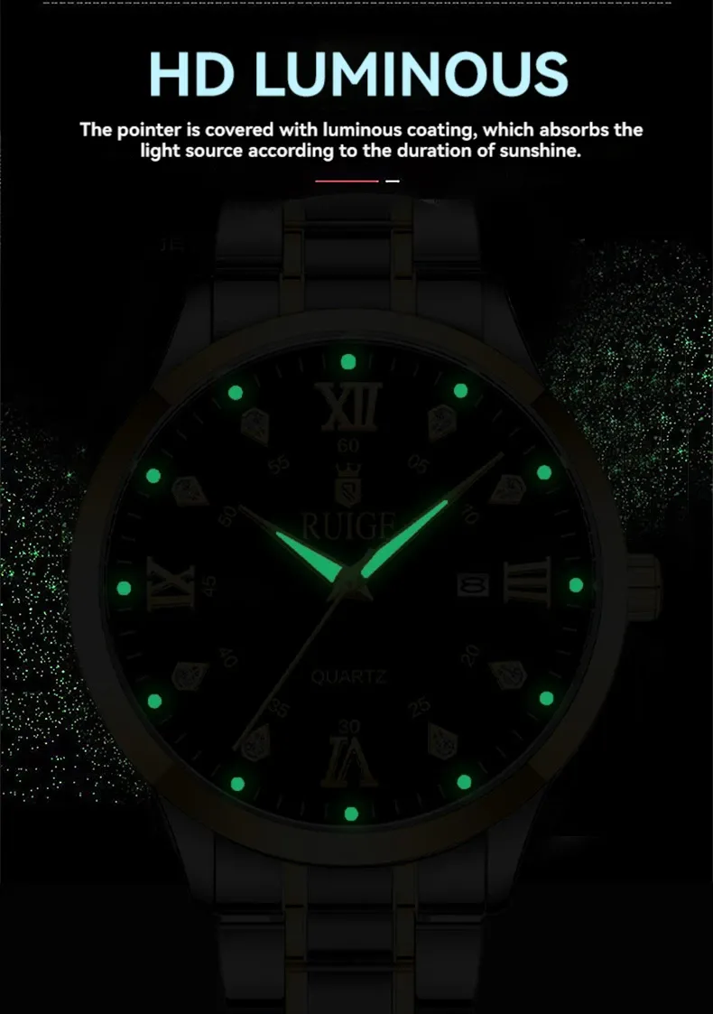 Montre RUIGE pour homme, vue de face
