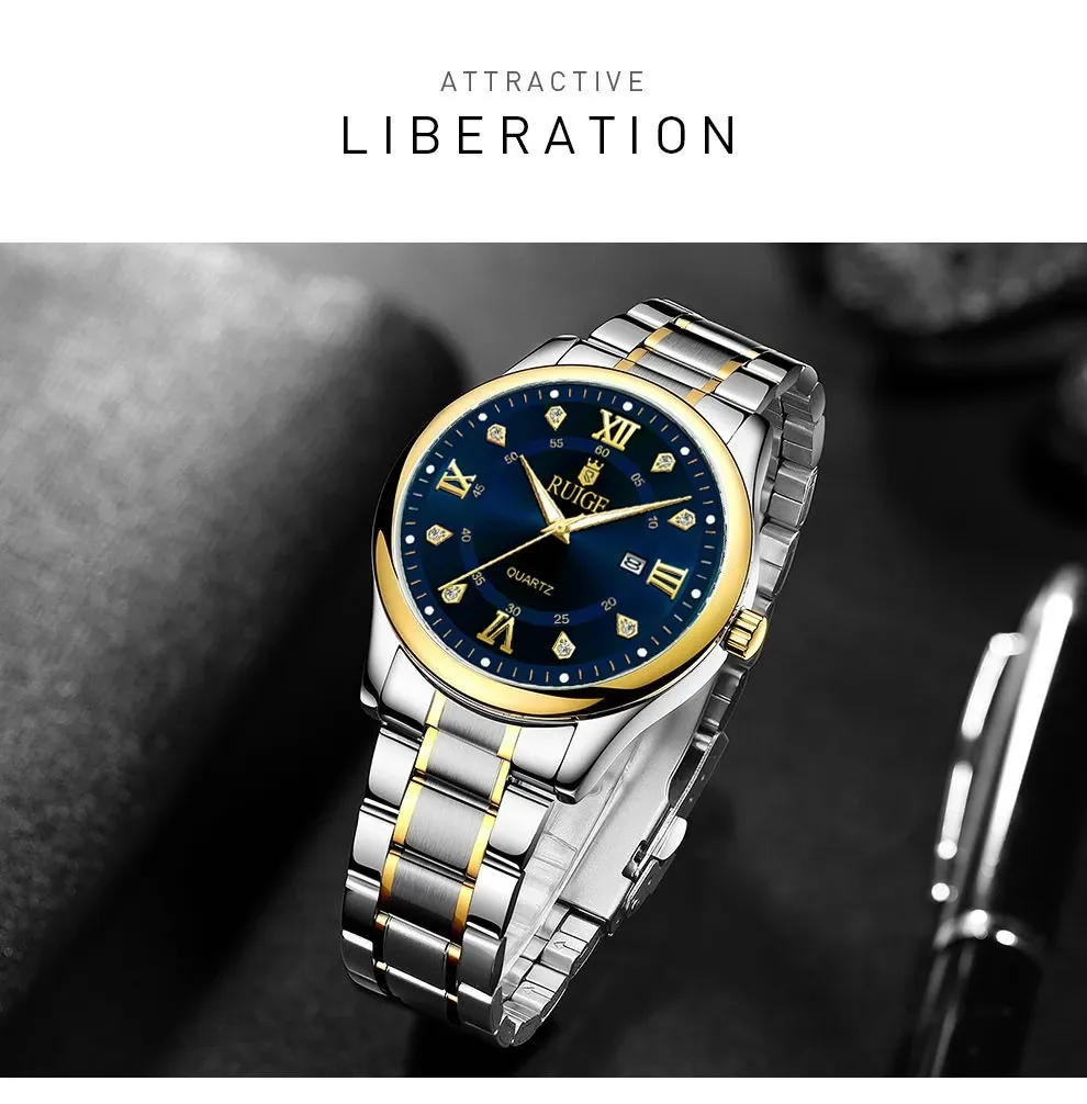 Montre RUIGE pour homme, look de ville