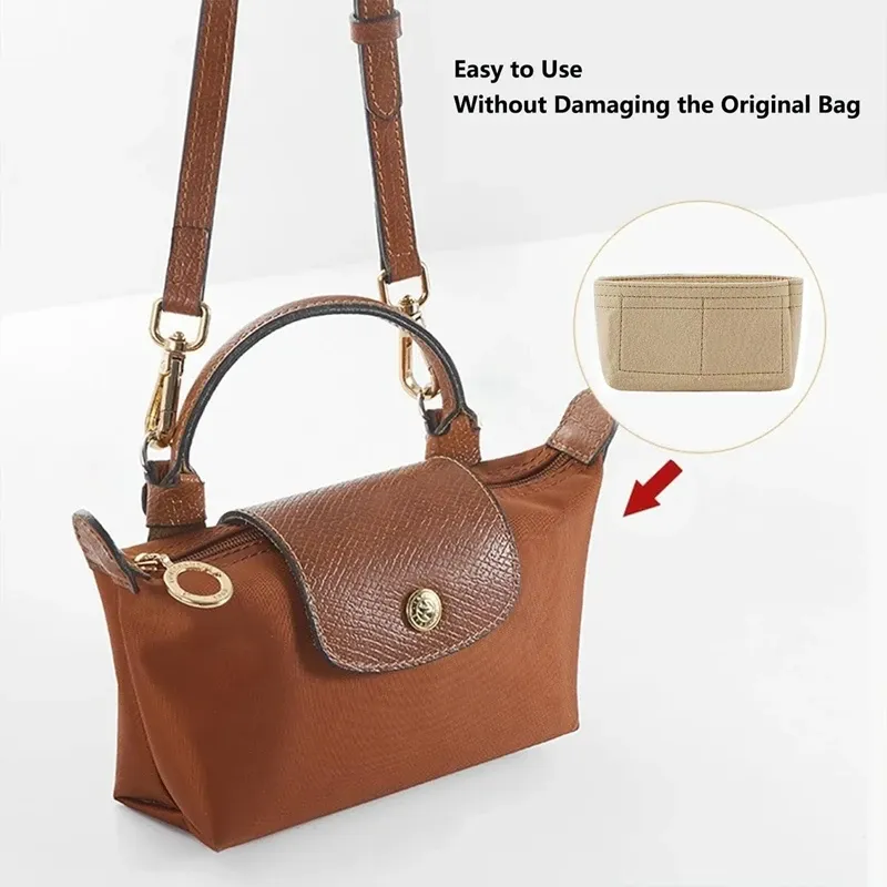 Organisateur de sac en feutre, rangement quotidien