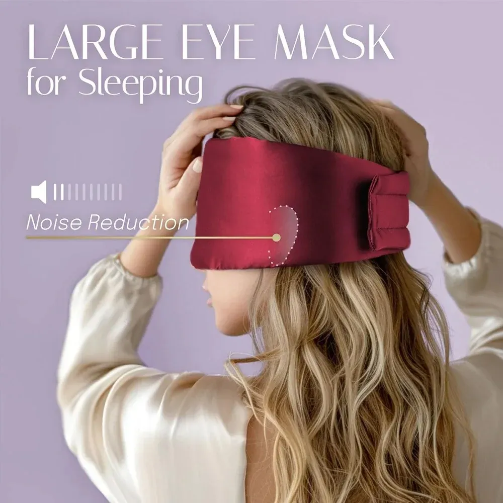 Réglage de la bande velcro du masque de sommeil