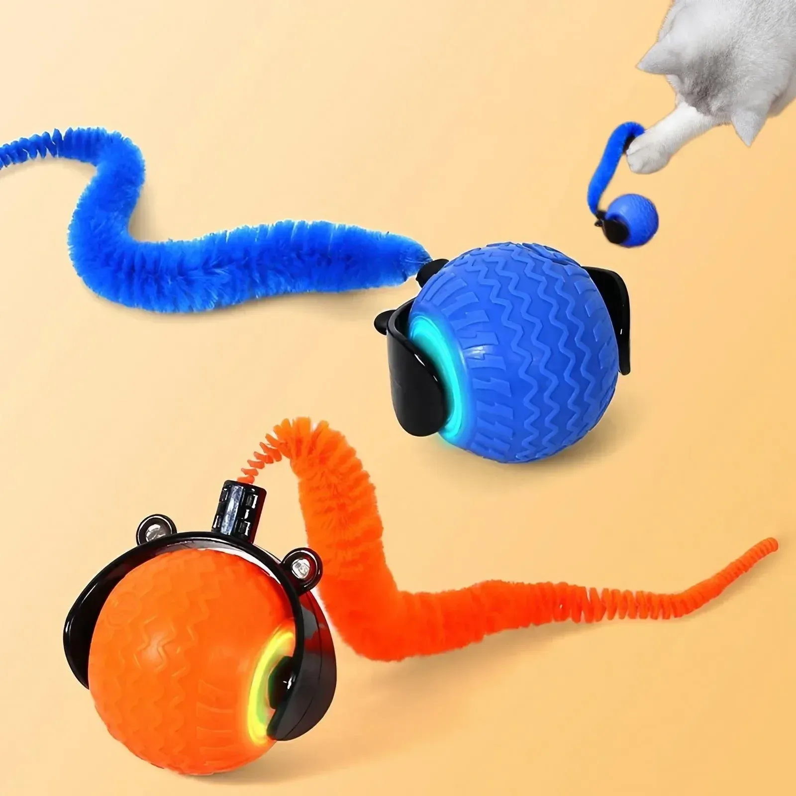 Boule interactive rotative pour chat