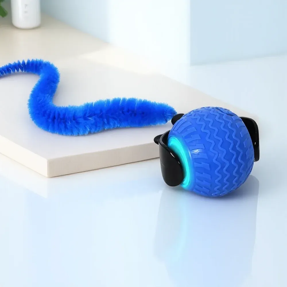 Boule interactive rotative automatique pour chat à LED 7