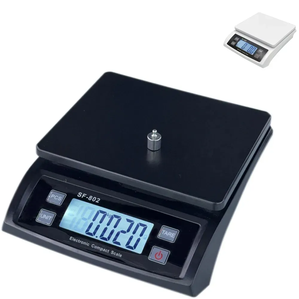 Balance de cuisine numérique 30 kg/1 kg, écran LCD précis, en acier inoxydable pour la pâtisserie et la boulangerie - Image 1