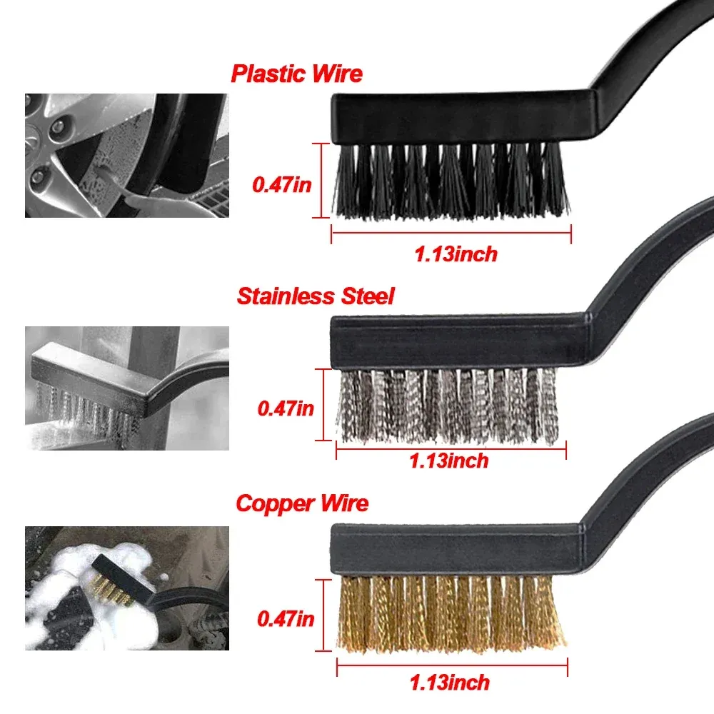 Détail des brosses de nettoyage