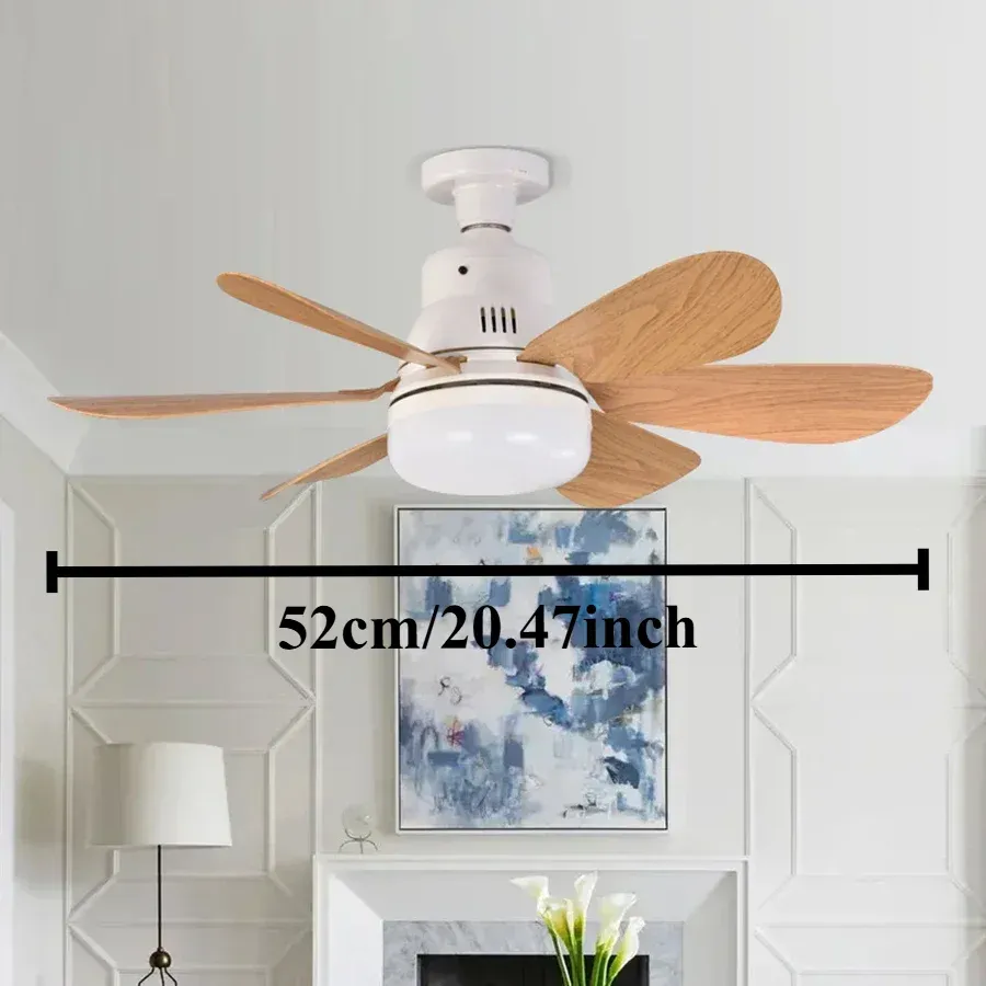 Ventilateur de plafond avec éclairage LED dans un intérieur moderne