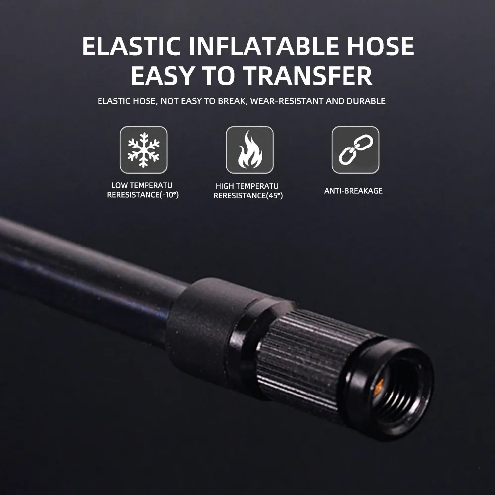 ThinkRider Pompe à air électrique portable 120 PSI pour vélo, mini gonfleur de pneus de poche avec affichage numérique de la pression 3