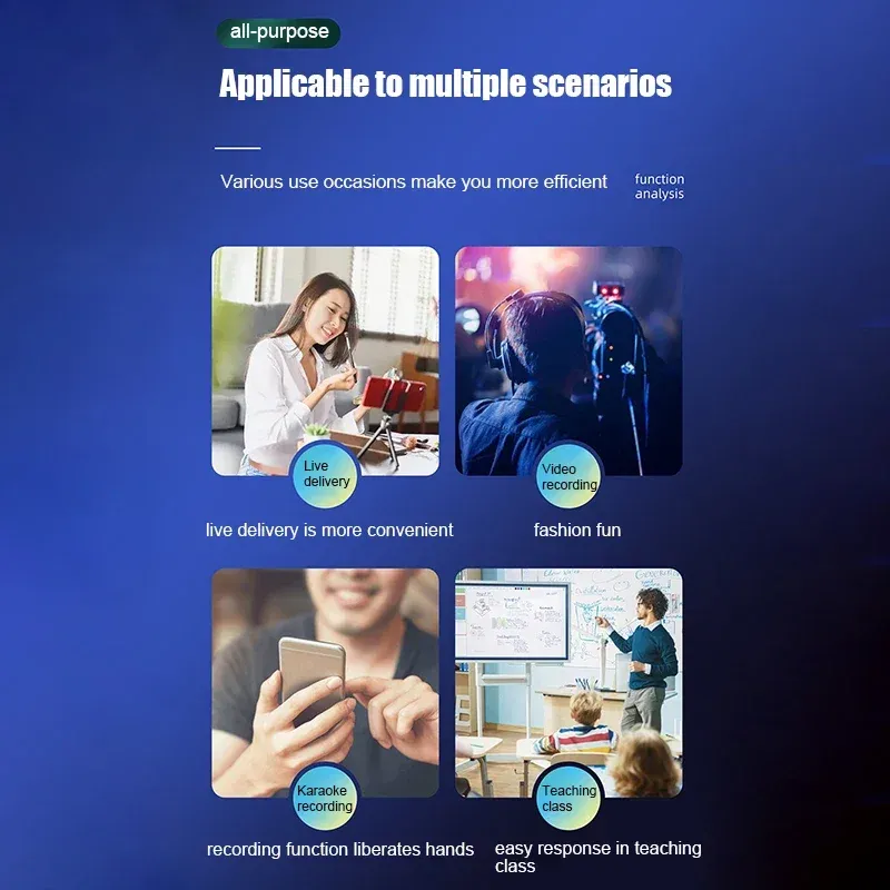 Microphone-cravate sans fil Jack 3,5 mm à condensateur omnidirectionnel pour smartphone et appareil photo 6