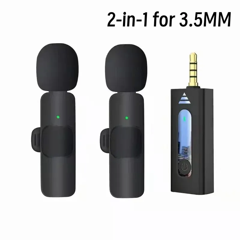 Microphone-cravate sans fil Jack 3,5 mm à condensateur omnidirectionnel pour smartphone et appareil photo 8
