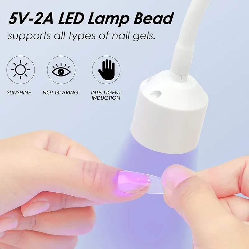 Mini sèche-ongles UV LED pliable à branchement USB pour vernis gel 2