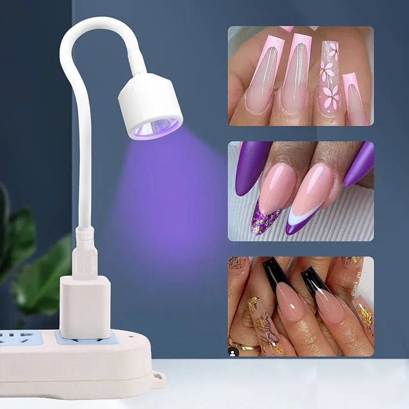 Sèche-ongles UV LED dans un cadre de manucure