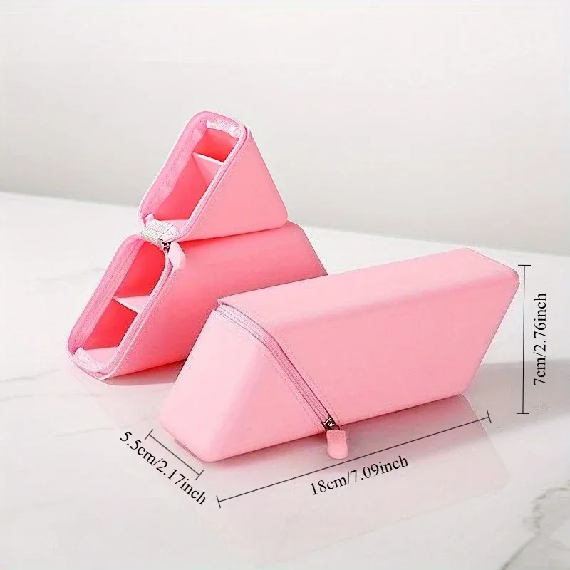 Porte-stylo en silicone élégant, pliable et compact