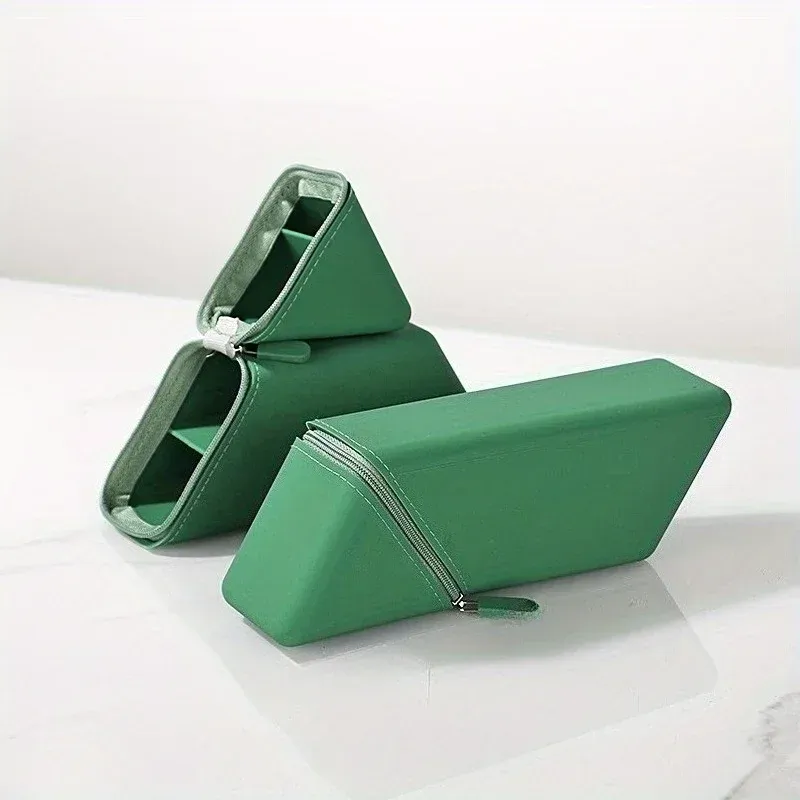 Porte-stylo en silicone élégant pliable pour bureau et études, pot à papeterie polyvalent, cadeau idéal pour étudiants 8