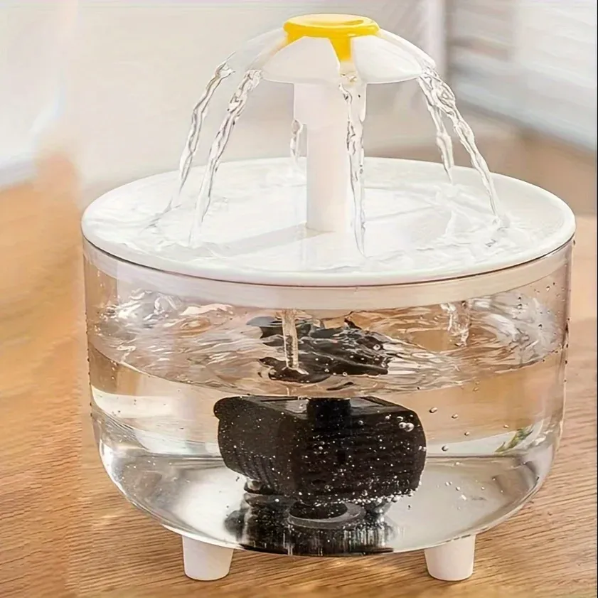 Fontaine d'eau électrique silencieuse USB 1 L pour animaux de compagnie, distributeur d'eau automatique pour chat avec filtre