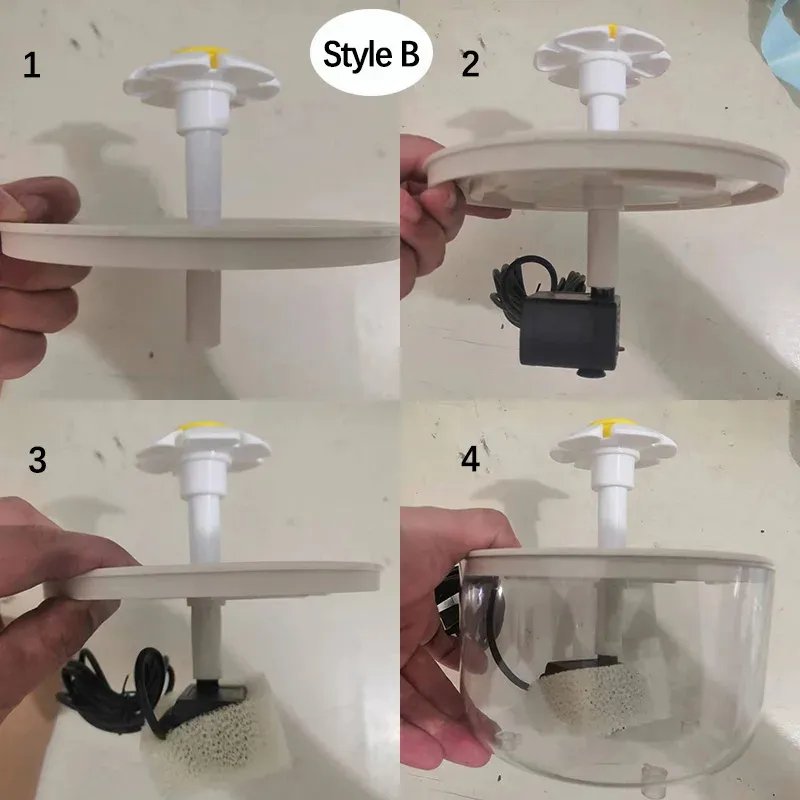 Fontaine d'eau électrique silencieuse pour animaux de compagnie