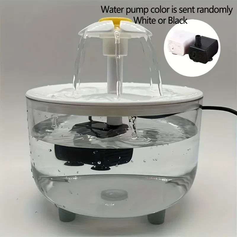Fontaine d'eau électrique silencieuse USB 1 L pour animaux de compagnie, distributeur d'eau automatique pour chat avec filtre 8