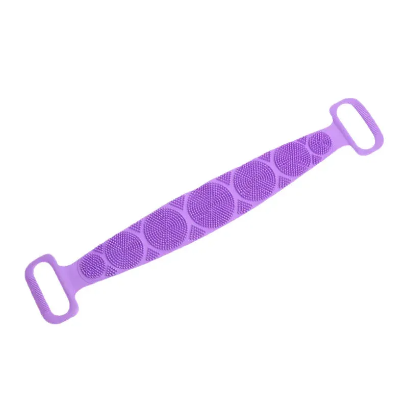 Éponge exfoliante double face en silicone pour le corps, unisexe, pour le dos, le bain et le nettoyage de la peau 6