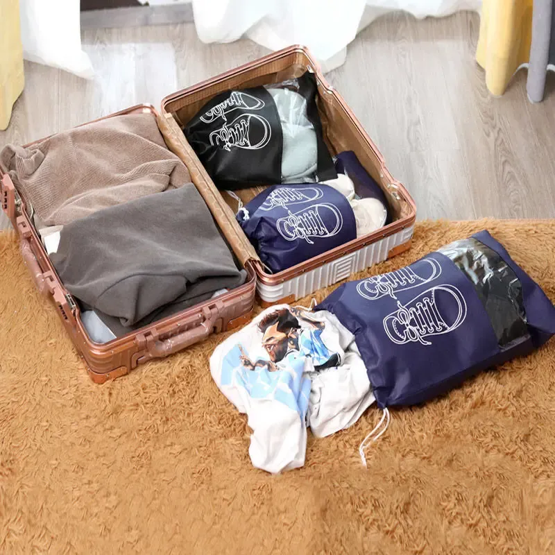 Lot de 5 sacs de rangement pour chaussures en tissu non tissé épais, grande capacité et étanches à l'humidité, idéaux pour le voyage 4