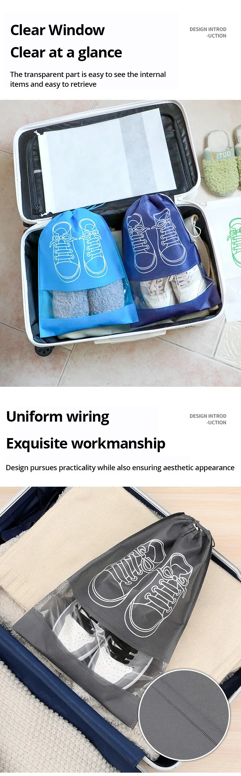 Sac de rangement pour chaussures, aperçu de l'organisation