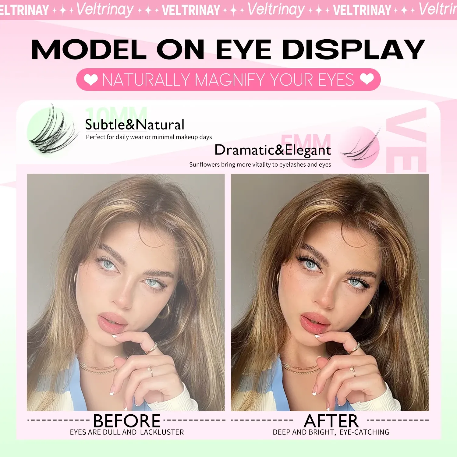Bouquets de cils VELTRINAY effet naturel