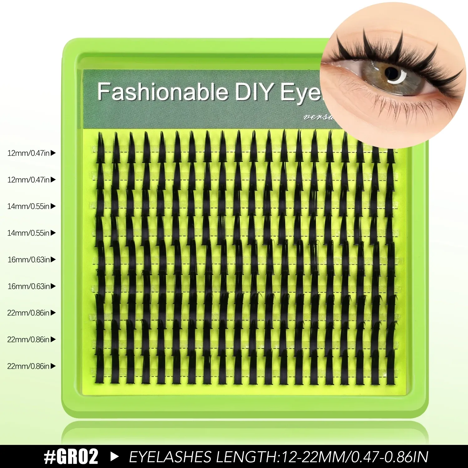 VELTRINAY Faux Cils Naturels Wispy Effet Extension Salon, Extensions de Cils DIY Réutilisables, Cils Individuels et Clusters Mélangés, Faux Cils Bas Inférieurs, Bande Transparente, Longueurs Mixtes, Volume Léger 9