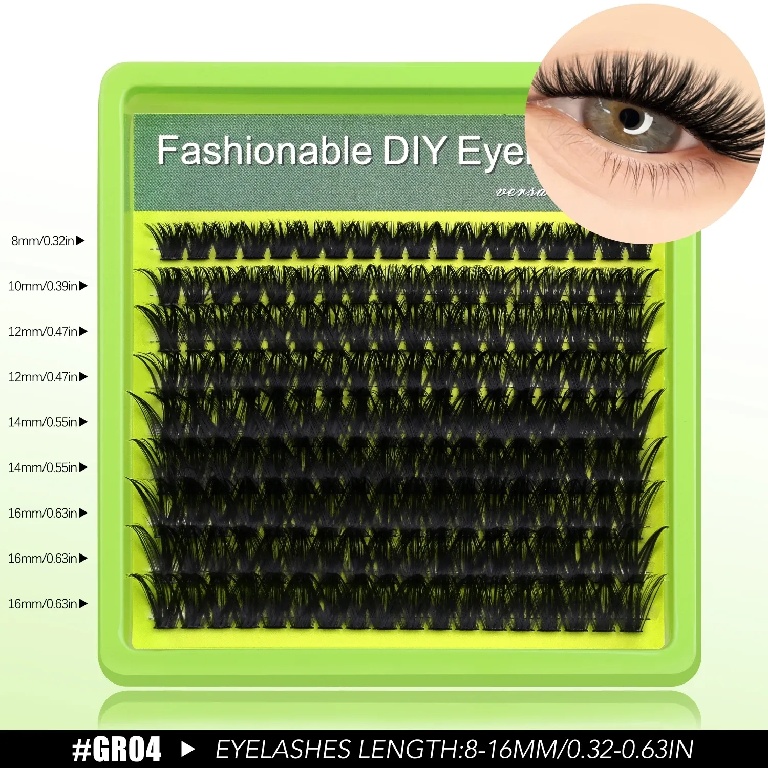 VELTRINAY Faux Cils Naturels Wispy Effet Extension Salon, Extensions de Cils DIY Réutilisables, Cils Individuels et Clusters Mélangés, Faux Cils Bas Inférieurs, Bande Transparente, Longueurs Mixtes, Volume Léger 11