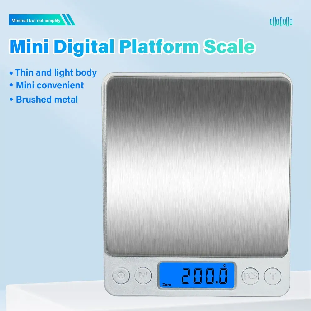 Balance électronique numérique 500 g / 0,01 g et 3 kg / 0,1 g à écran LCD, pour bijoux et cuisine 3