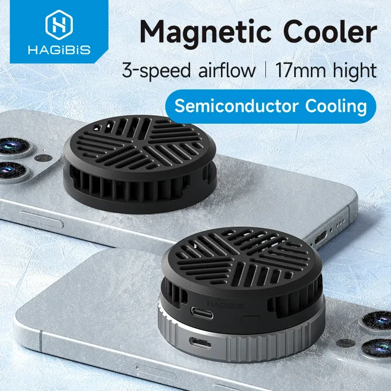 Ventilateur de refroidissement magnétique universel Hagibis pour téléphone portable, compatible iPhone 17 Pro 1