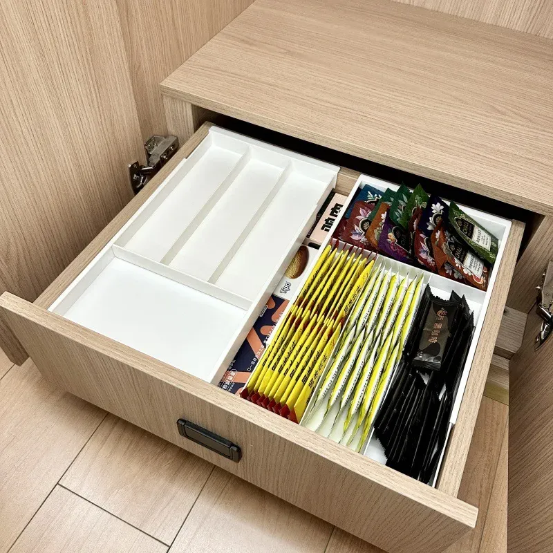 Organisateur de tiroir en argenterie ambiance cuisine