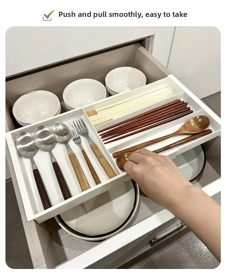 Organisateur de tiroir en argenterie rangement de cuisine