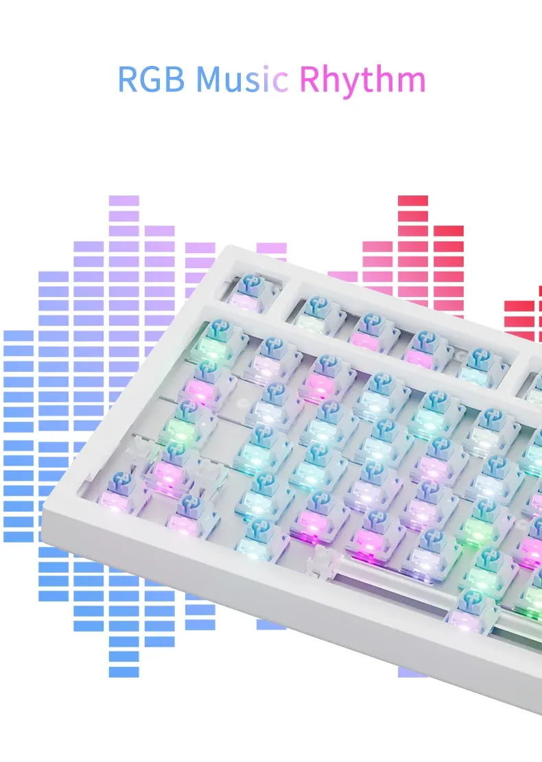 Clavier AJAZZ AK820 Pro, détails des touches lumineuses