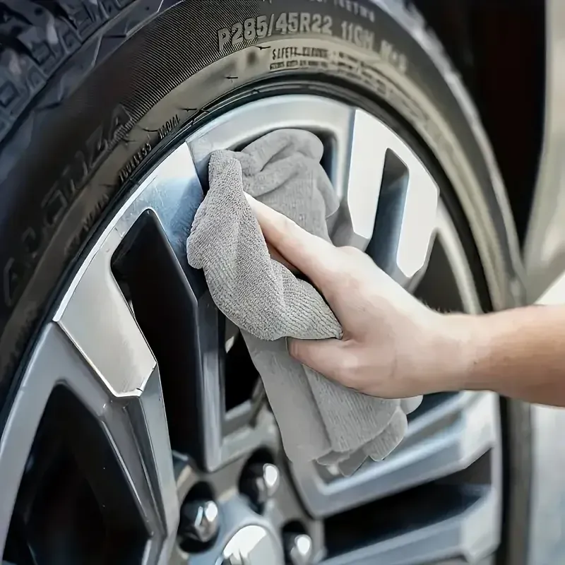Chiffons en microfibre épais, sans peluches, réutilisables, pour le nettoyage des vitres de voiture 2