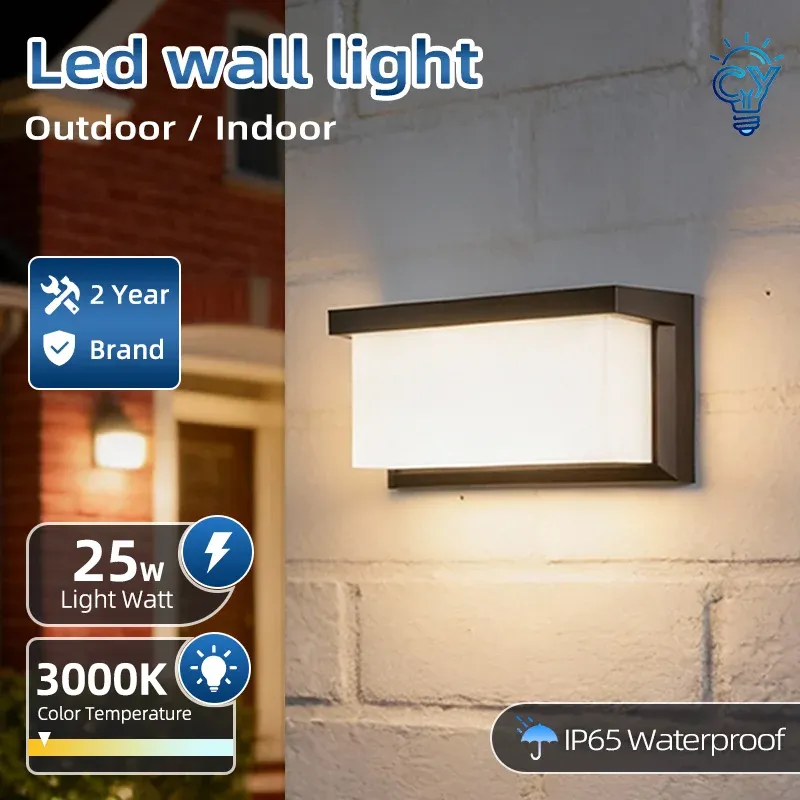 Le title is already in French, so I'll produce a clean, professional version without the keyword stuffing.
Applique murale LED extérieure étanche IP65, éclairage pour porche et balcon, 85-220 V - Image 1