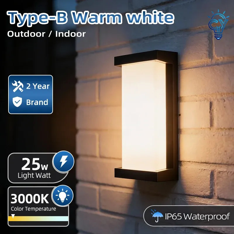Le title is already in French, so I'll produce a clean, professional version without the keyword stuffing.

Applique murale LED extérieure étanche IP65, éclairage pour porche et balcon, 85-220 V 8