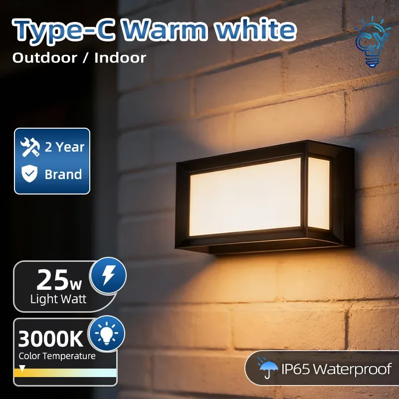 Le title is already in French, so I'll produce a clean, professional version without the keyword stuffing.

Applique murale LED extérieure étanche IP65, éclairage pour porche et balcon, 85-220 V 9