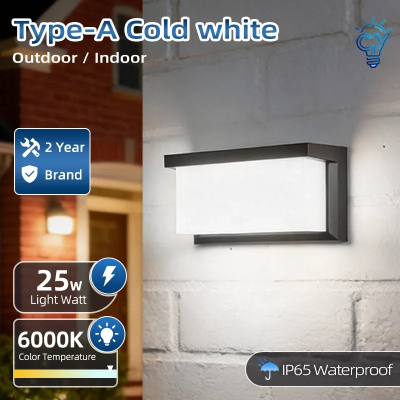 Le title is already in French, so I'll produce a clean, professional version without the keyword stuffing.

Applique murale LED extérieure étanche IP65, éclairage pour porche et balcon, 85-220 V 10