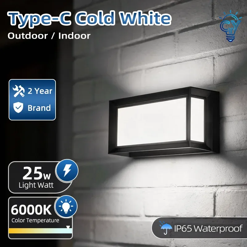 Le title is already in French, so I'll produce a clean, professional version without the keyword stuffing.

Applique murale LED extérieure étanche IP65, éclairage pour porche et balcon, 85-220 V 12
