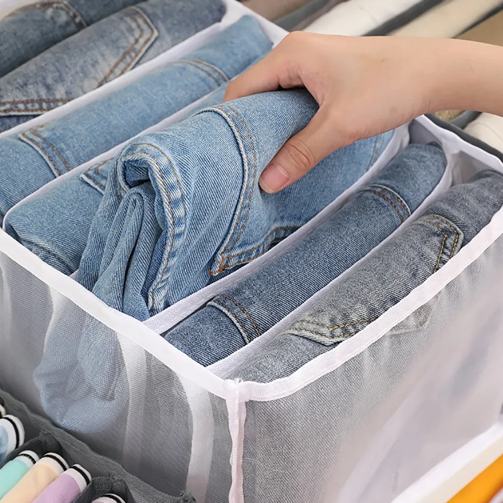 Organiseur pliable pour tiroirs : rangement pour sous-vêtements, jeans, pantalons, chaussettes et soutiens-gorge
