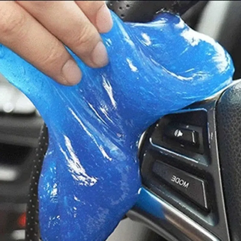 Gel de nettoyage pour voiture, gel magique anti-poussière pour intérieur d'ordinateur et clavier, outils de nettoyage pour habitacle 3
