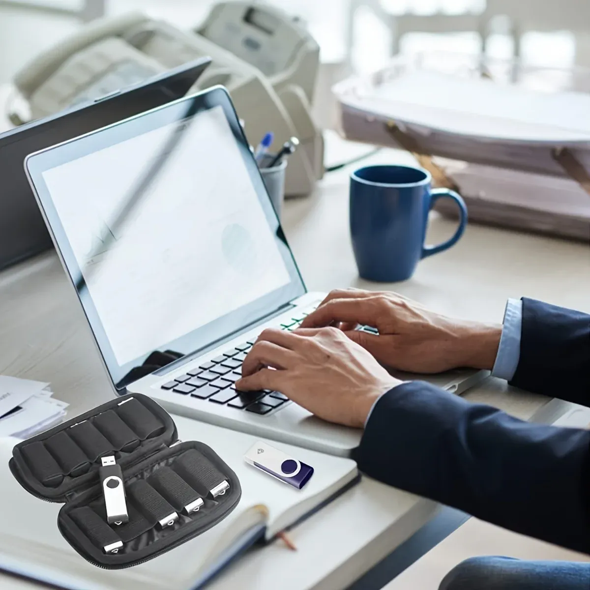 Étui de rangement pour clé USB, sac organisateur pour accessoires électroniques 5