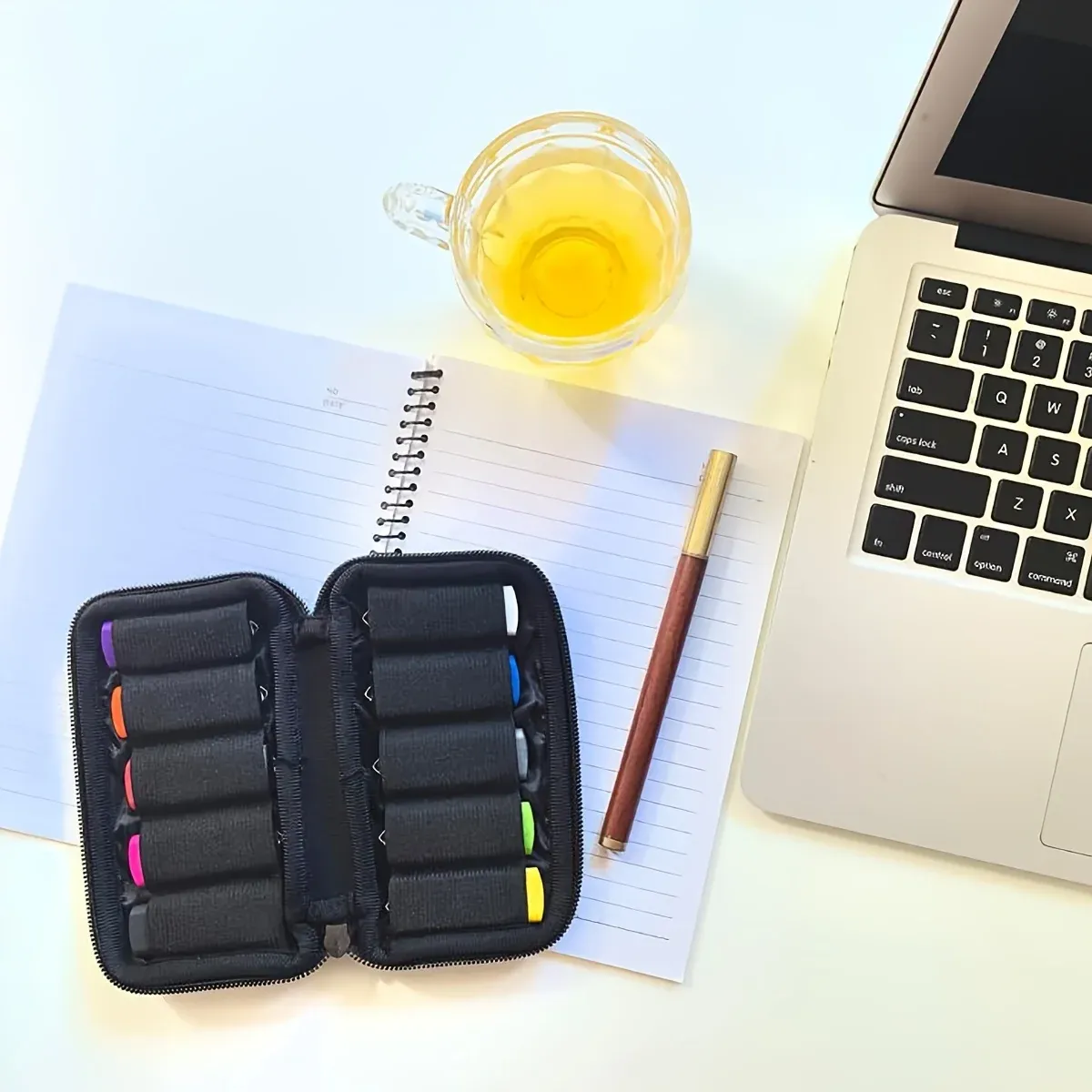 Étui de rangement USB, détail des finitions