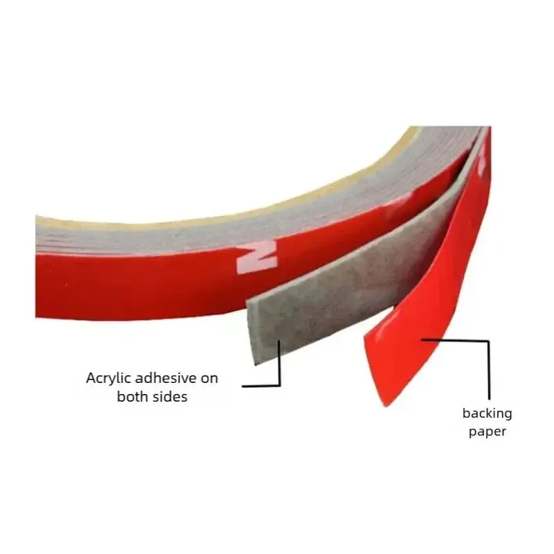 Ruban adhésif double face extra-résistant 300 cm pour voiture, sans trace, haute viscosité 5