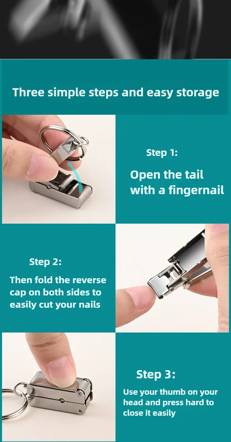 Coupe-ongles pliable avec ses accessoires