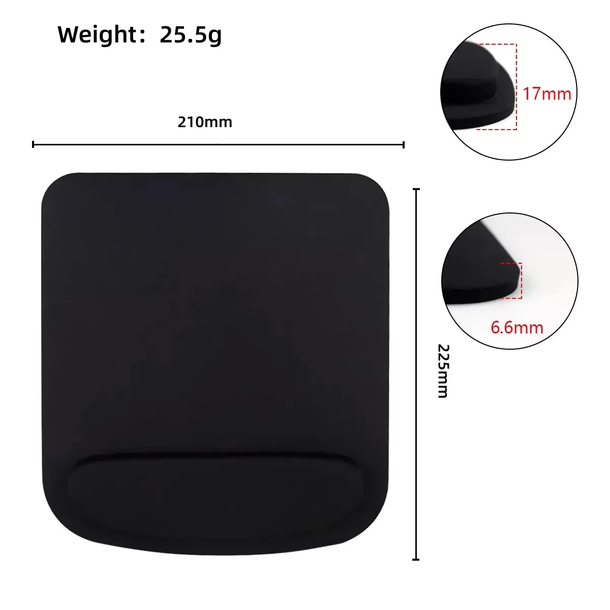 Tapis de souris ergonomique finition