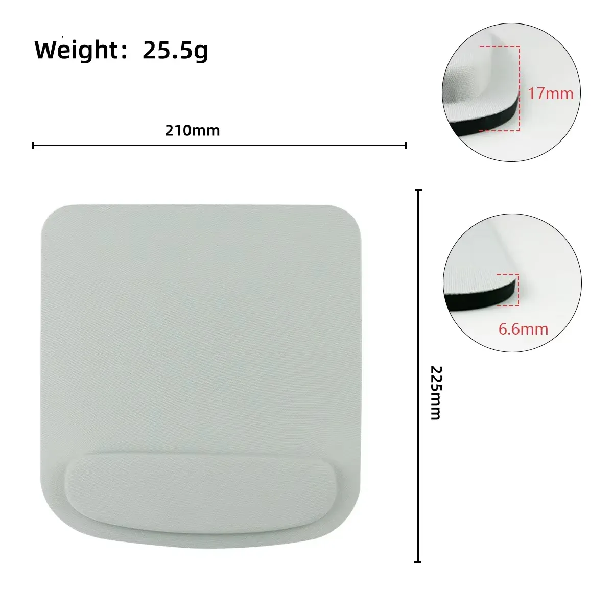 Tapis de souris de jeu ergonomique avec repose-poignet 9
