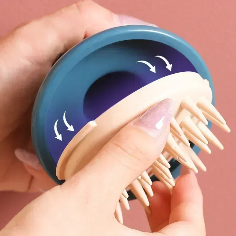 Brosse de massage du cuir chevelu en silicone, brosse à shampoing pour le corps, peigne de lavage des cheveux, brosse de massage pour bain et douche spa 4