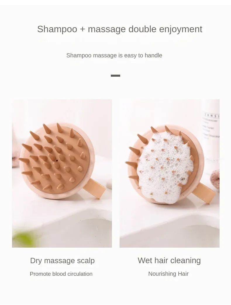Brosse de massage, texture du silicone