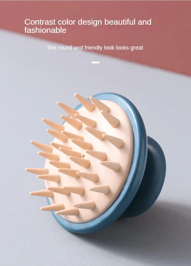 Détail de la brosse de massage en silicone