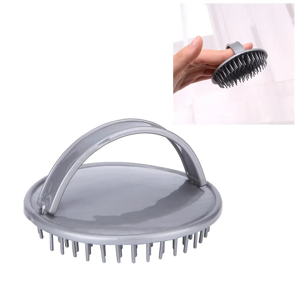 Brosse de massage du cuir chevelu en silicone, brosse à shampoing pour le corps, peigne de lavage des cheveux, brosse de massage pour bain et douche spa 15